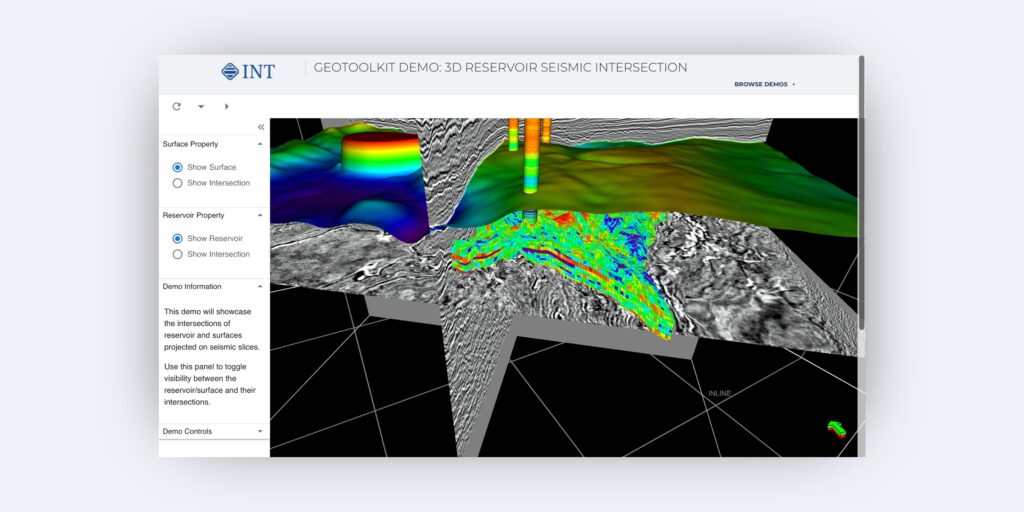 3D Reservoir Seismic Intersection – pic